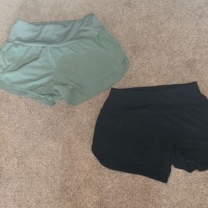 black and green womens small athletic shorts